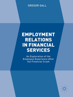 cover image of Employment Relations in Financial Services